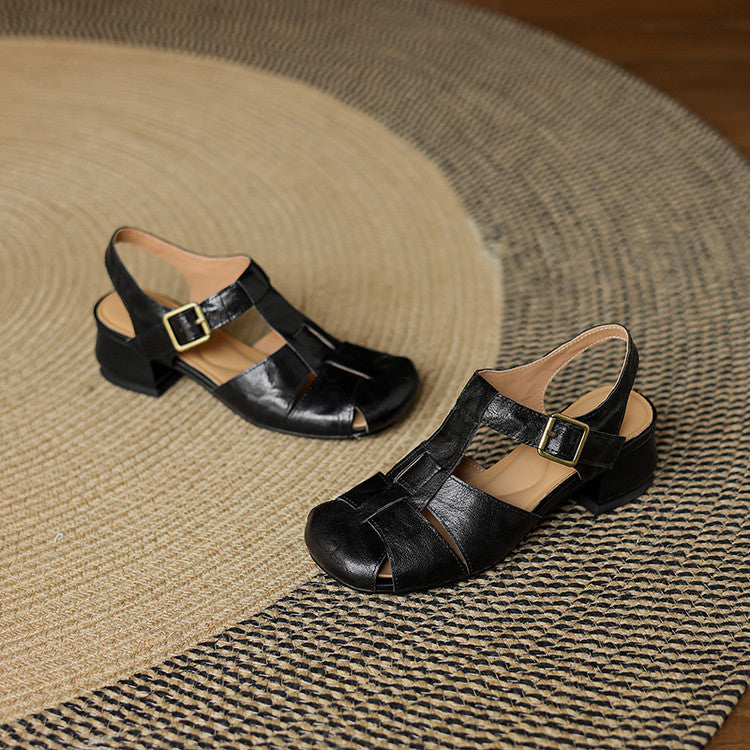 Amelie | Scarpe in vera pelle con fasce