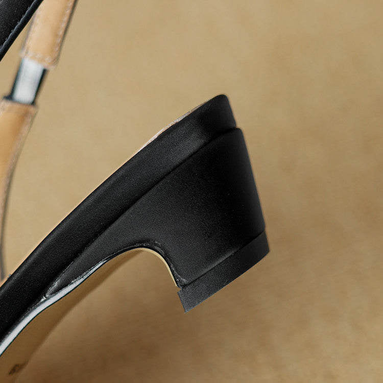 Elora | Slingback in vera pelle con strass