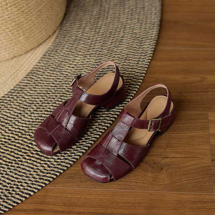 Amelie | Scarpe in vera pelle con fasce