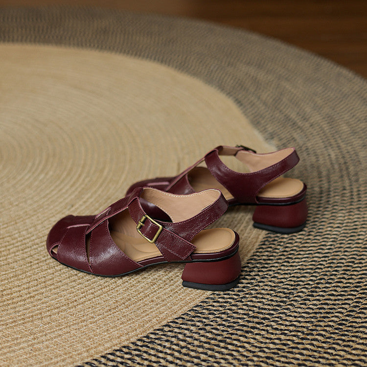 Amelie | Scarpe in vera pelle con fasce