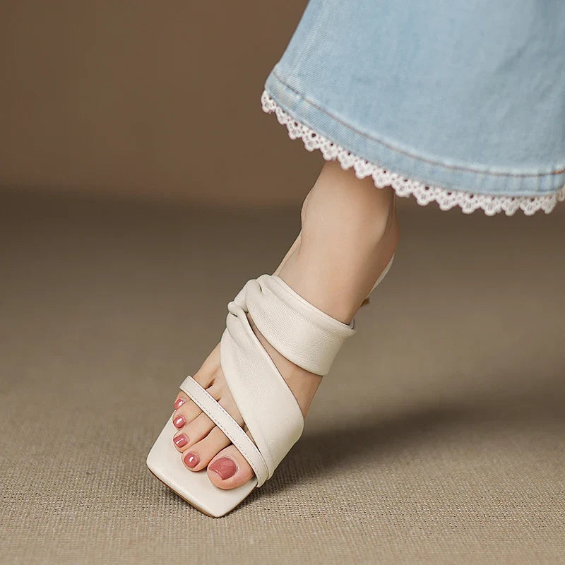 Marisa | Sandali in vera pelle metallizzata