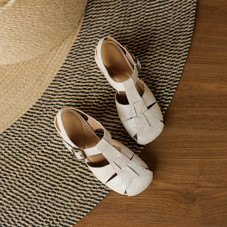 Amelie | Scarpe in vera pelle con fasce