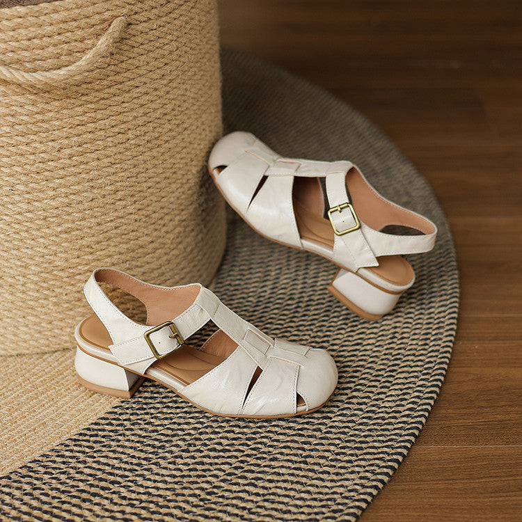 Amelie | Scarpe in vera pelle con fasce