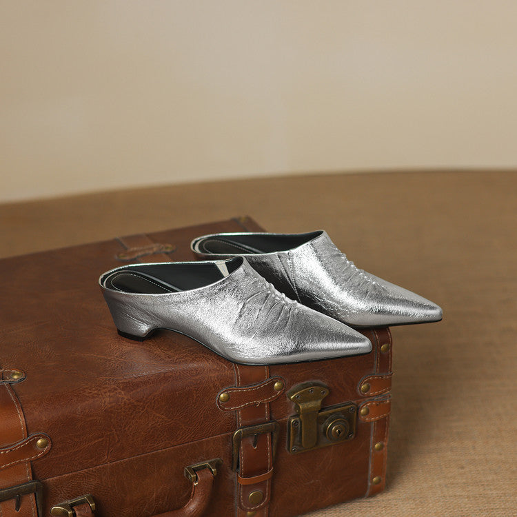 Miora | Mules in vera pelle a punta