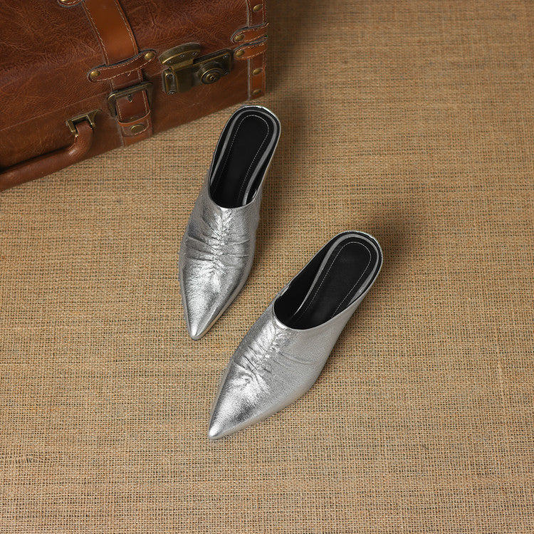 Miora | Mules in vera pelle a punta