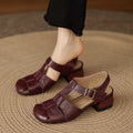 Amelie | Scarpe in vera pelle con fasce