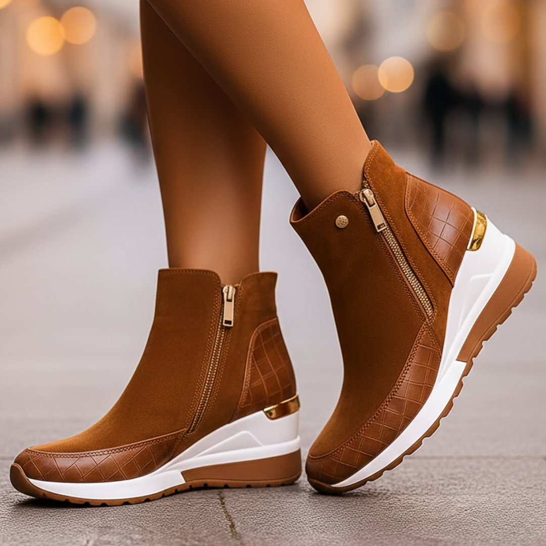 Sienna – Stivaletti sneaker con zeppa sportiva