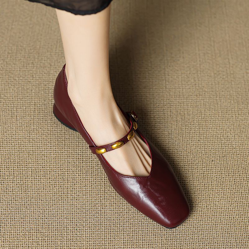 Zyra | Ballerine Mary Jane in vera pelle