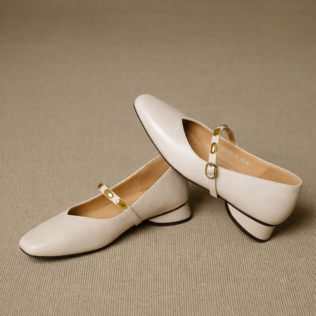 Zyra | Ballerine Mary Jane in vera pelle