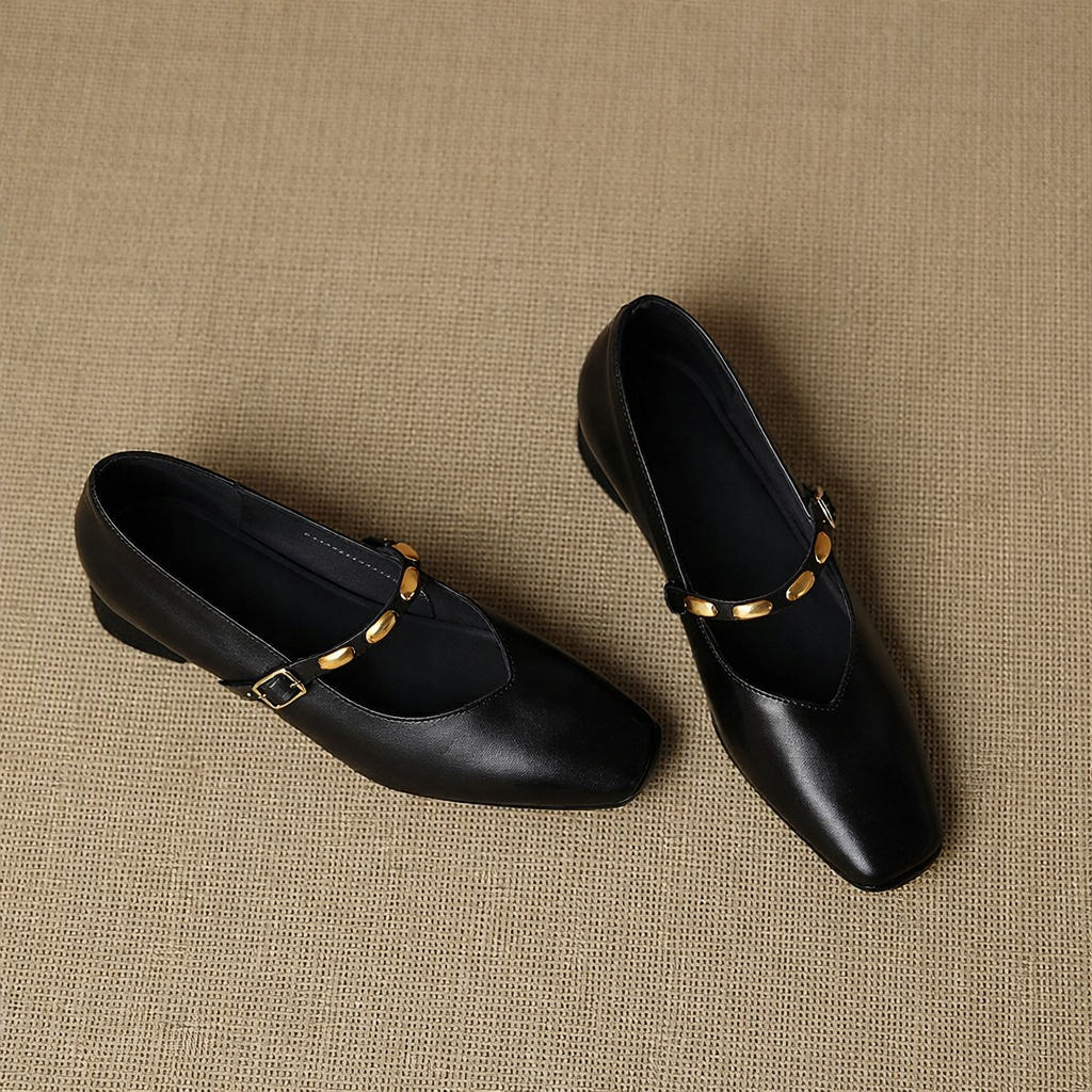 Zyra | Ballerine Mary Jane in vera pelle