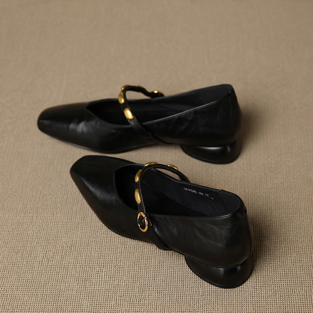Zyra | Ballerine Mary Jane in vera pelle