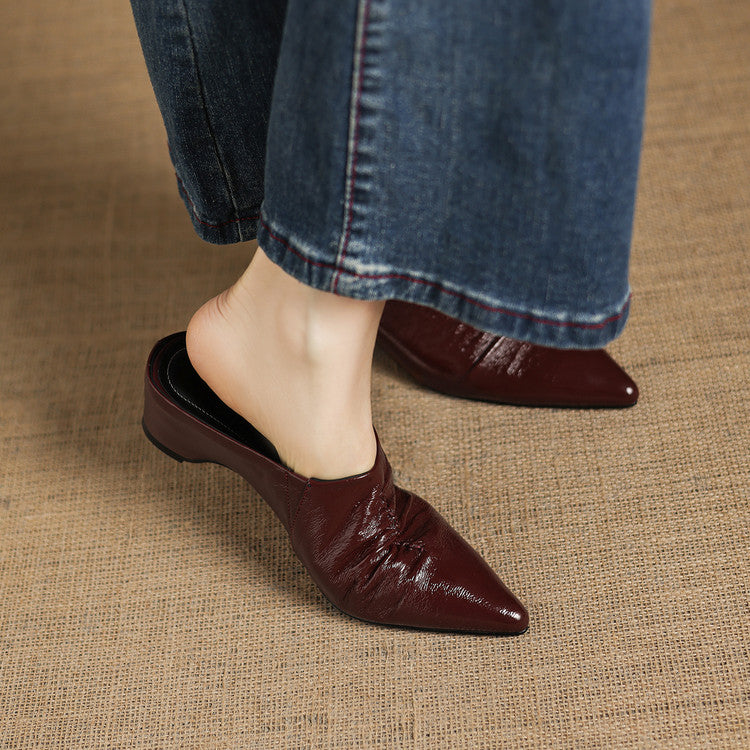 Miora | Mules in vera pelle a punta