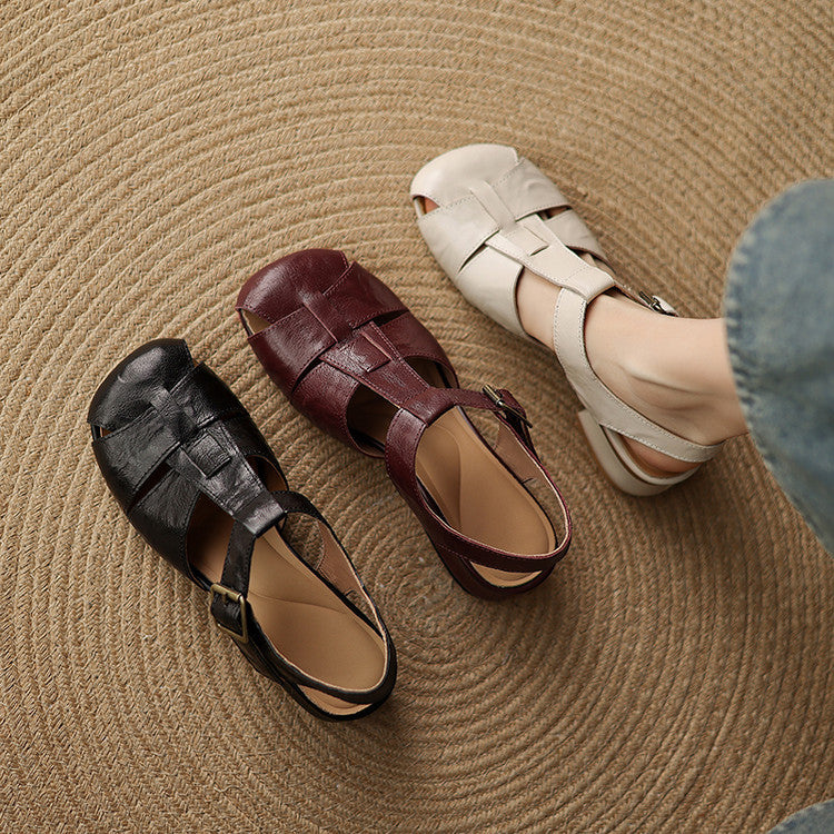 Amelie | Scarpe in vera pelle con fasce
