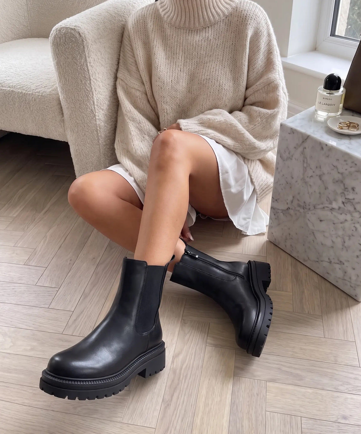 Lania | Chelsea boots foderati neri