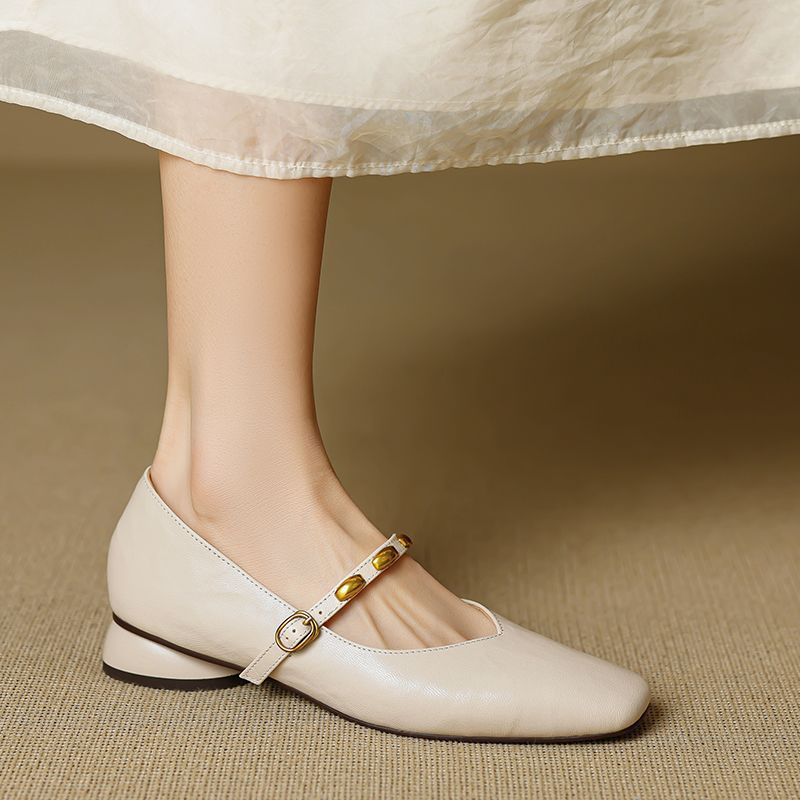 Zyra | Ballerine Mary Jane in vera pelle