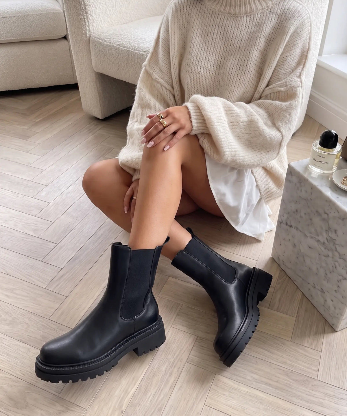 Lania | Chelsea boots foderati neri
