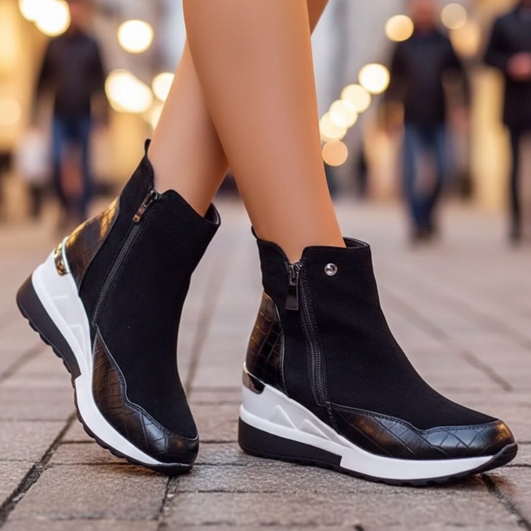 Sienna – Stivaletti sneaker con zeppa sportiva