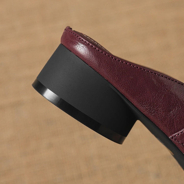 Quaro | Mules Mary Jane in vera pelle