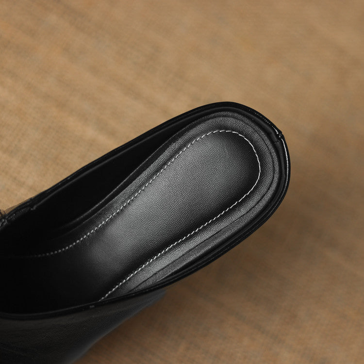 Miora | Mules in vera pelle a punta