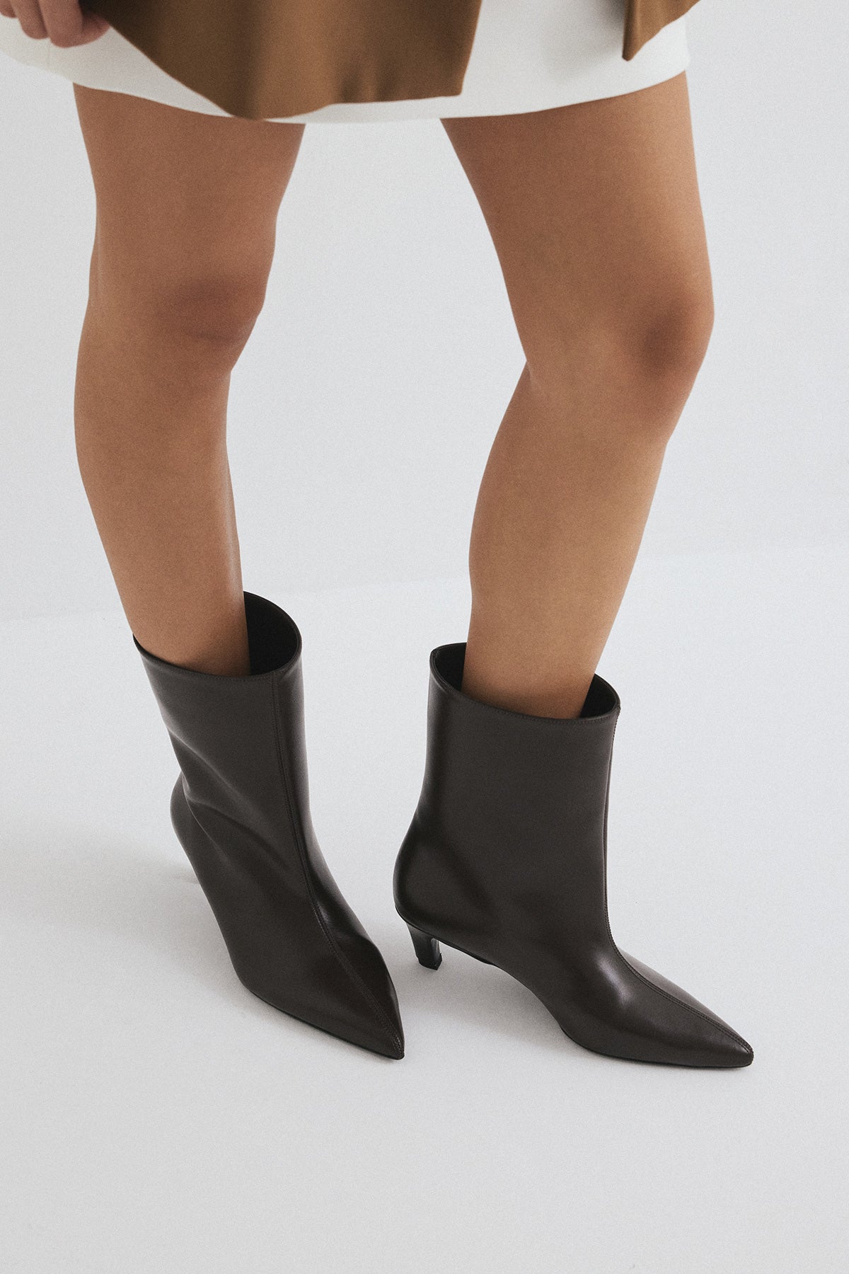Stivaletti Aria in pelle - Marrone scuro