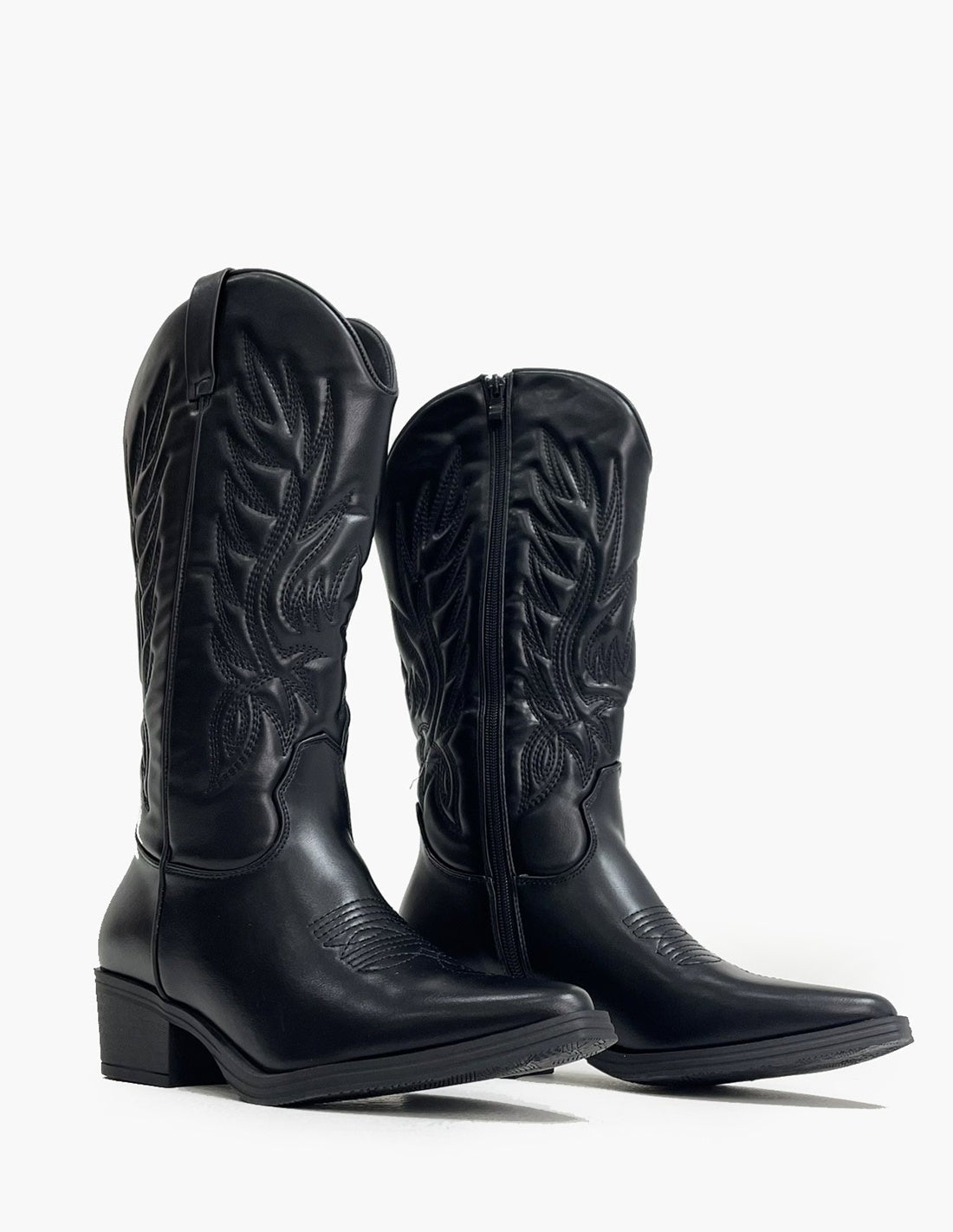 Stivali Cowboy Neri con Tacco