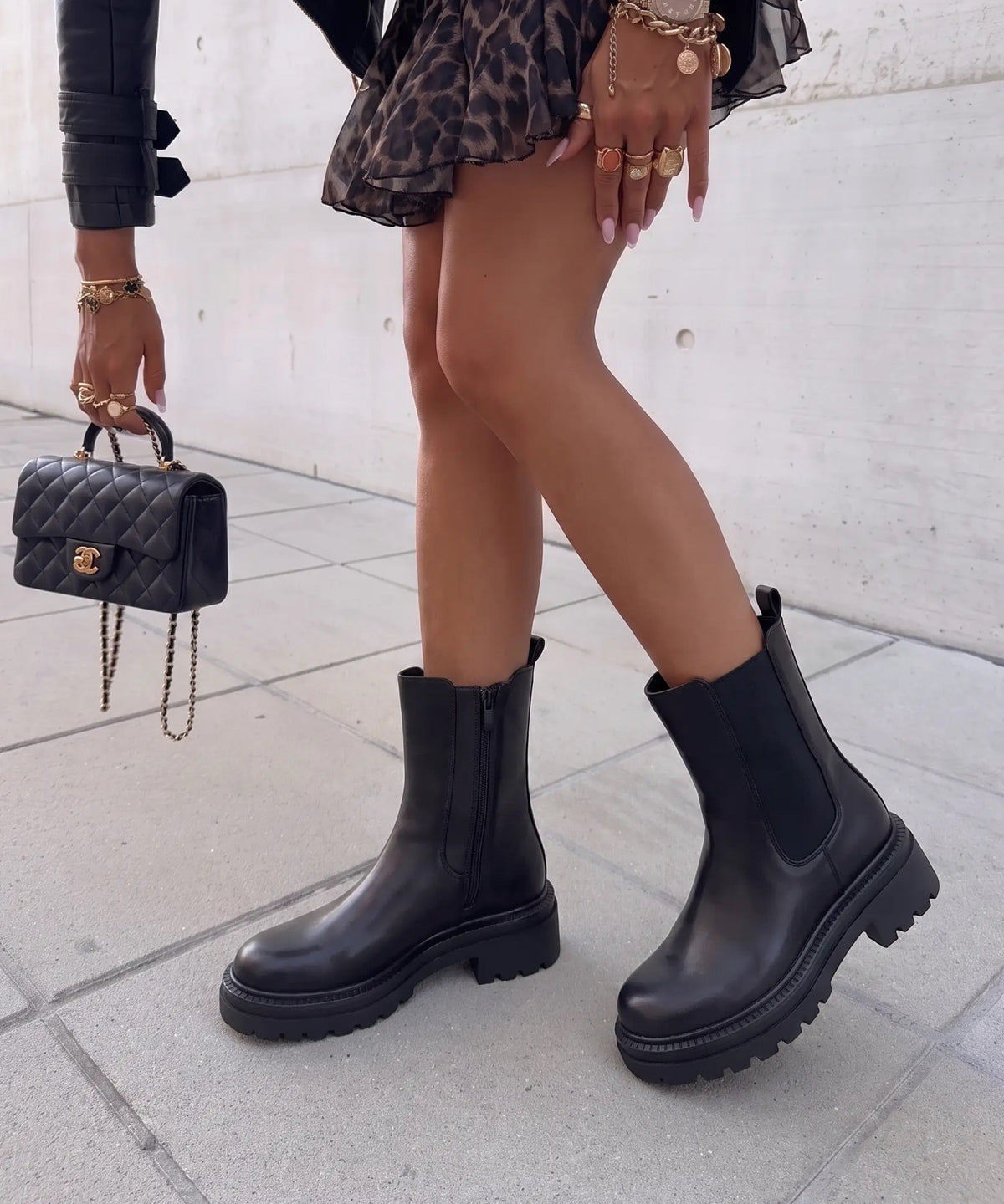 Lania | Chelsea boots foderati neri