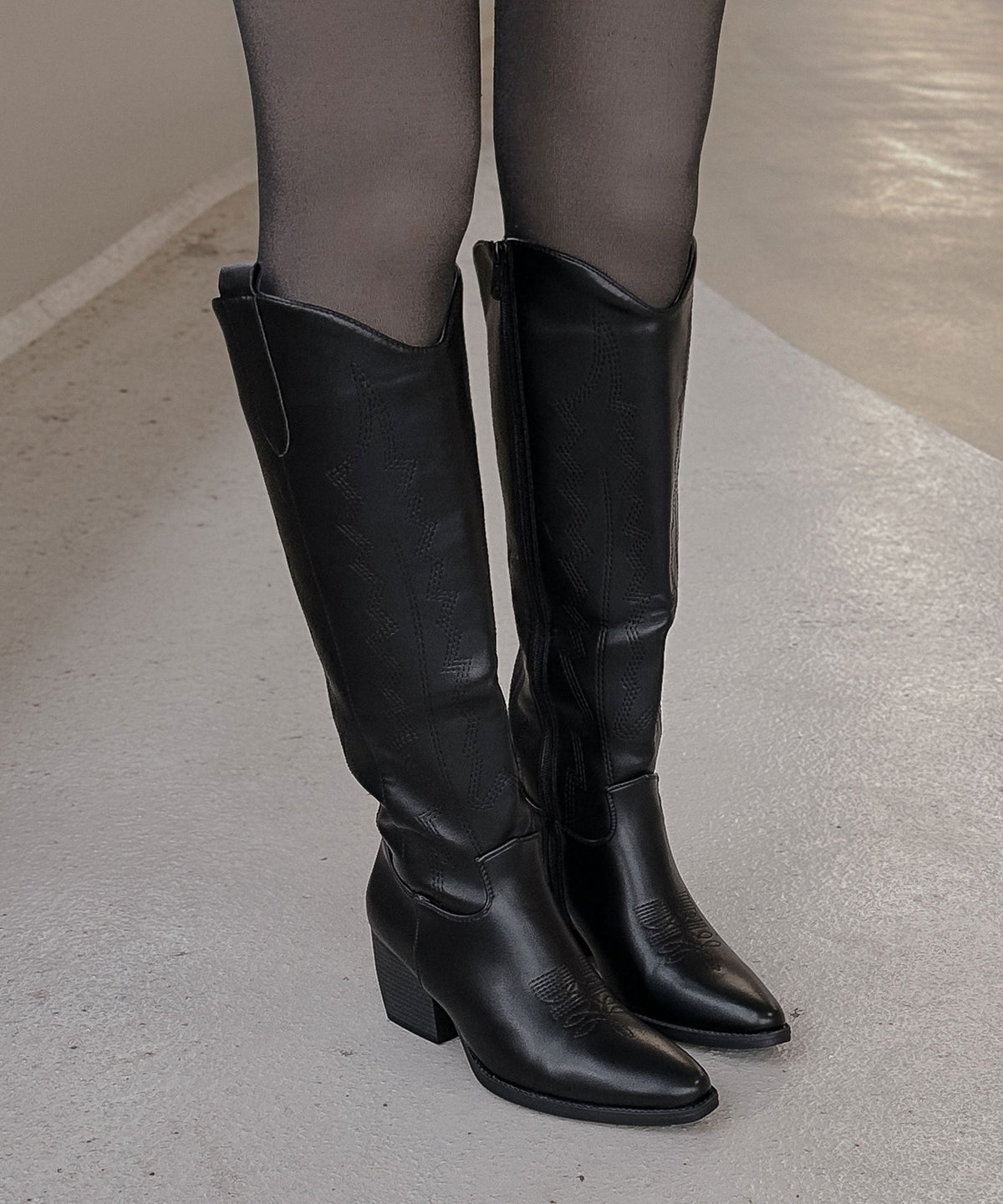 Sol | Stivali cowboy neri