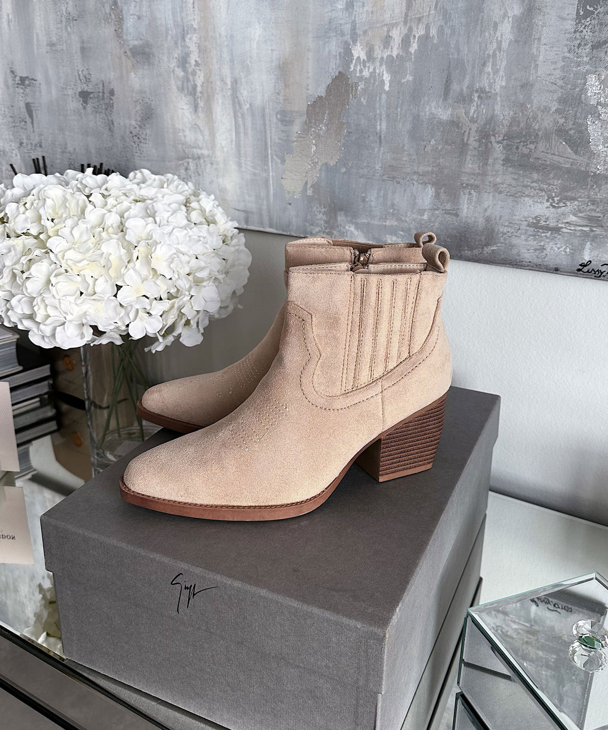 Allie | Stivaletti cowboy beige
