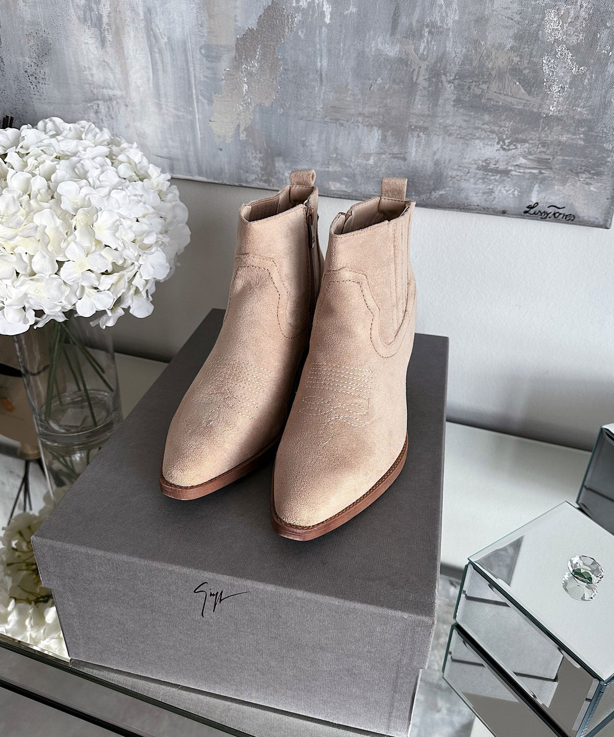 Allie | Stivaletti cowboy beige