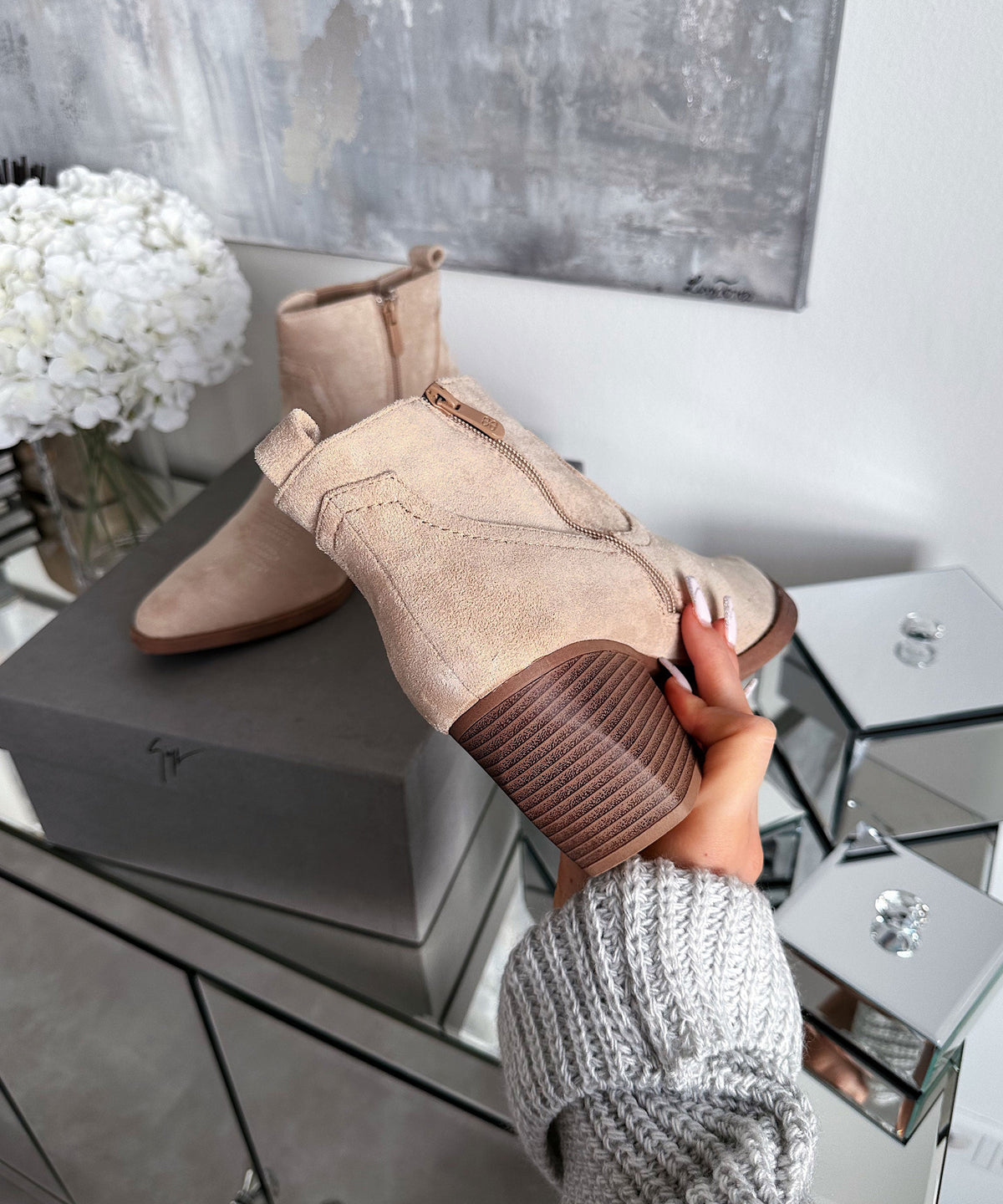 Allie | Stivaletti cowboy beige