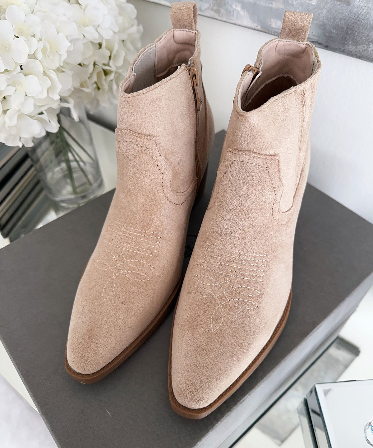 Allie | Stivaletti cowboy beige
