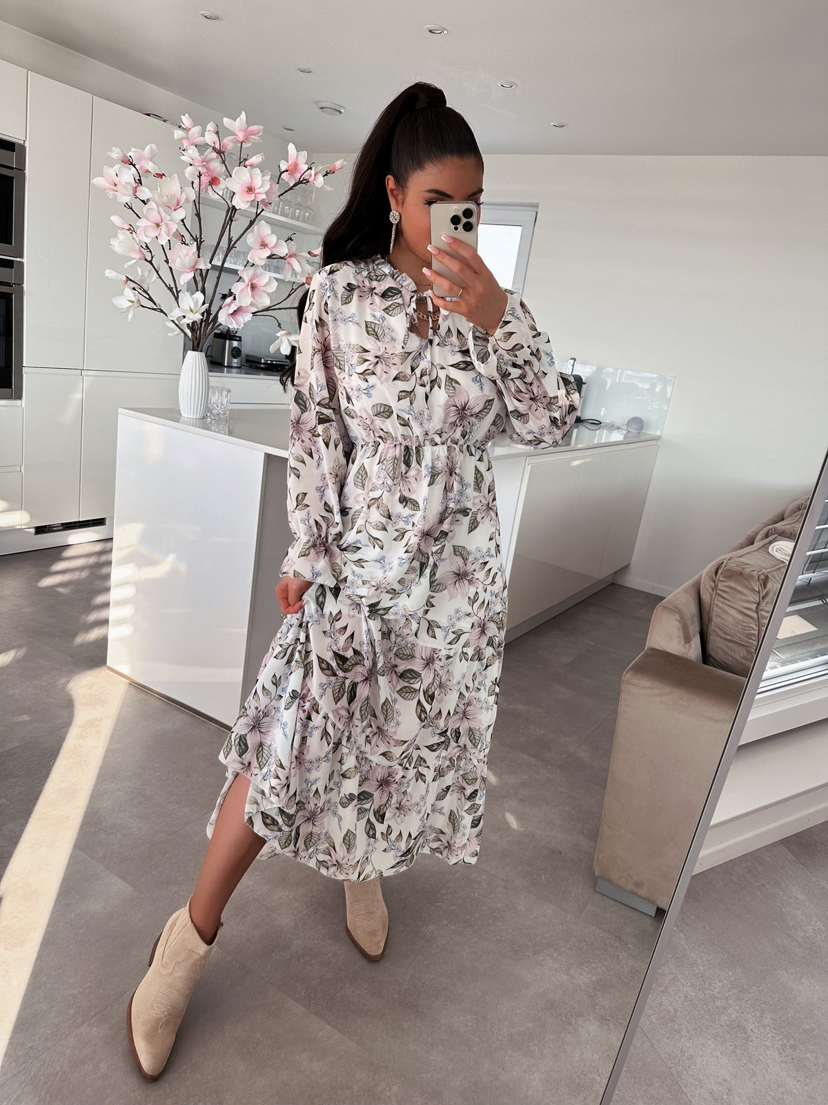 Allie | Stivaletti cowboy beige
