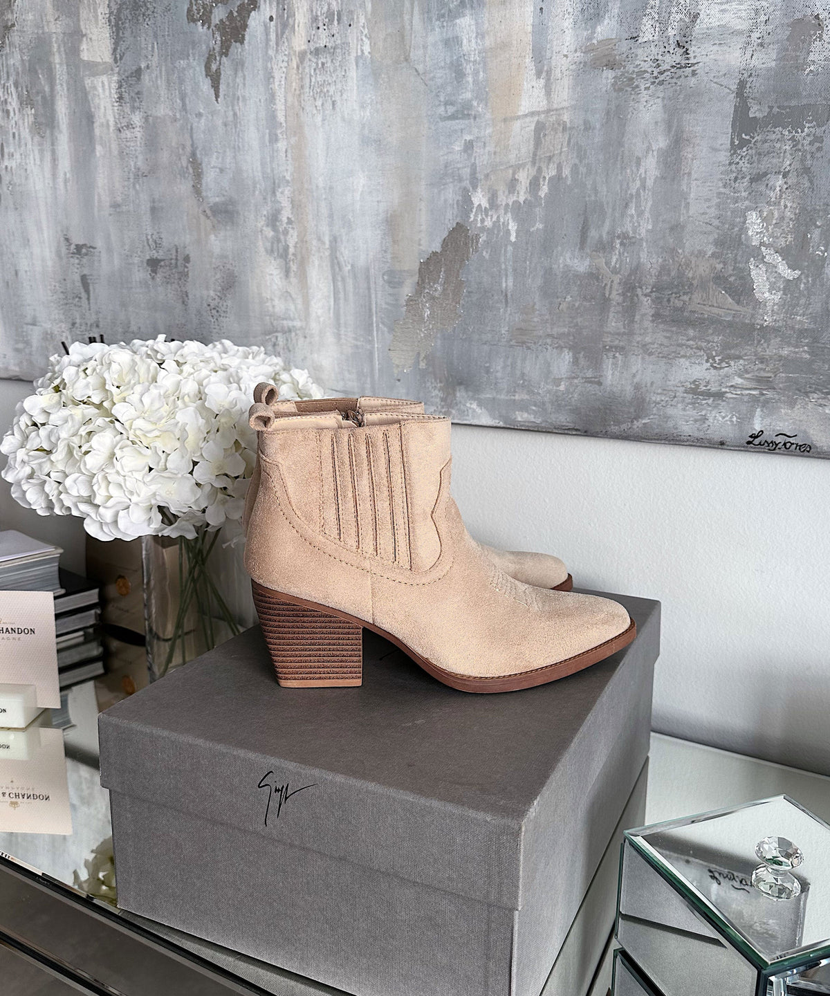 Allie | Stivaletti cowboy beige