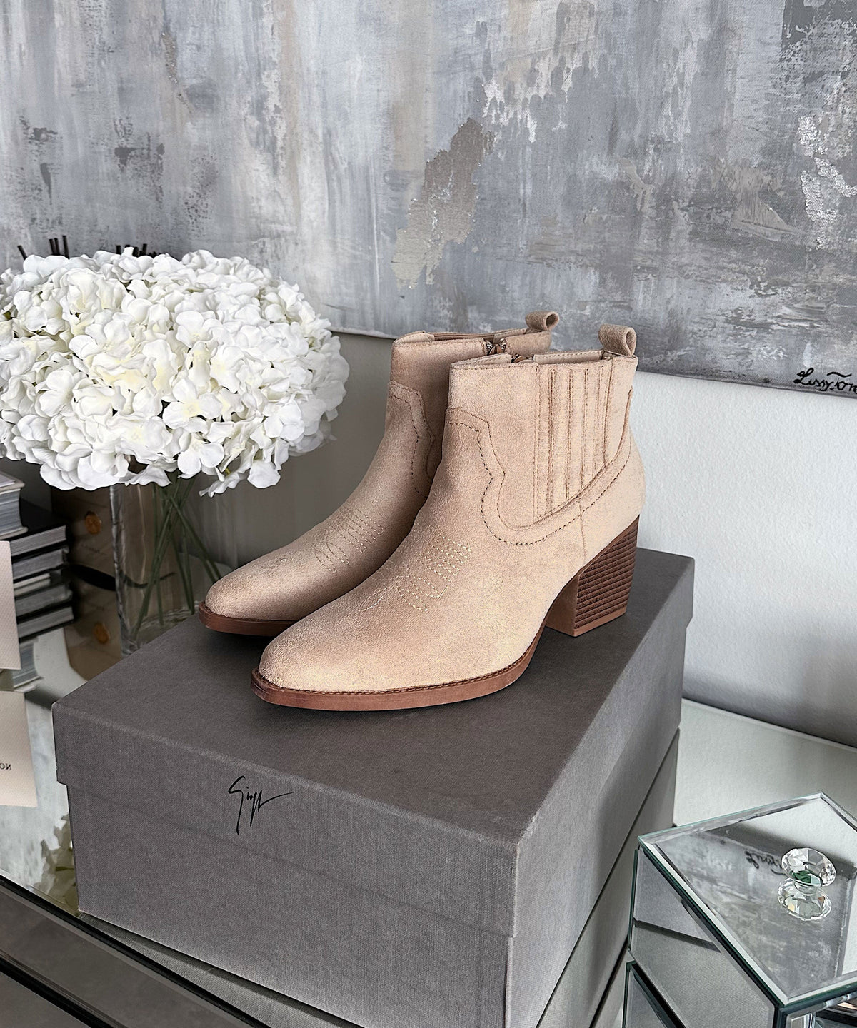Allie | Stivaletti cowboy beige