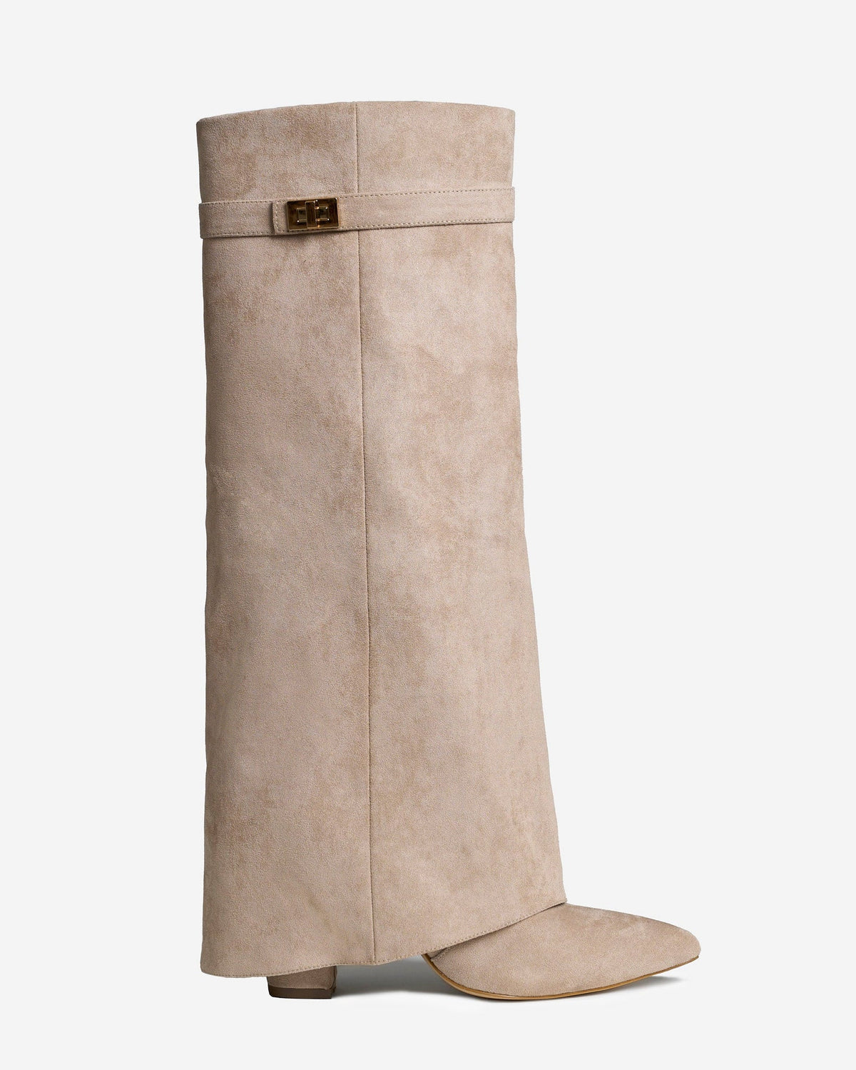 Stivali alti al ginocchio Lavista in camoscio - Beige