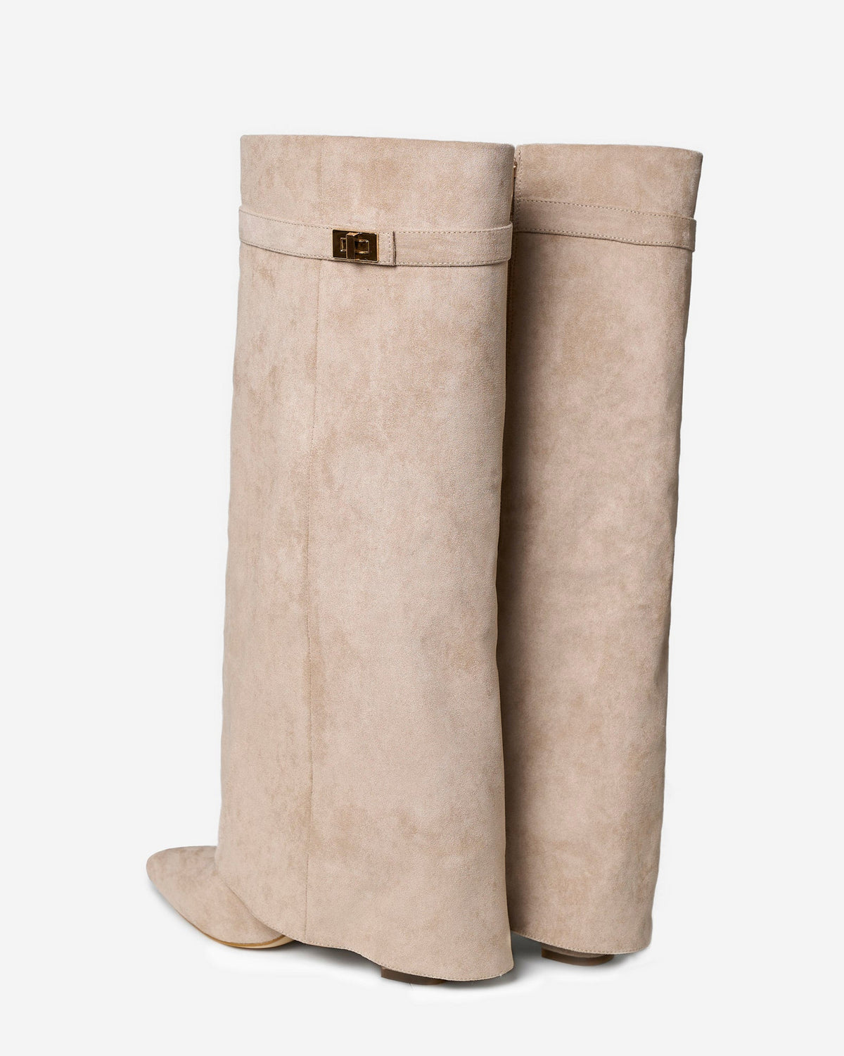 Stivali alti al ginocchio Lavista in camoscio - Beige