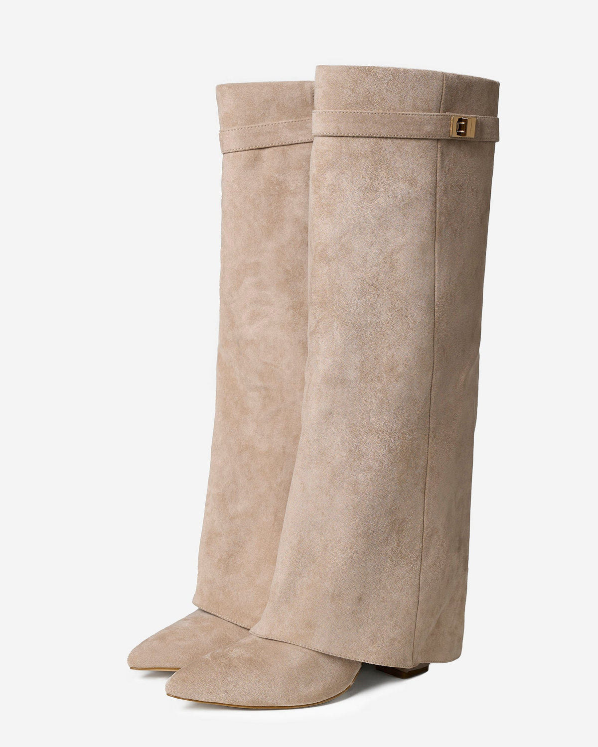 Stivali alti al ginocchio Lavista in camoscio - Beige