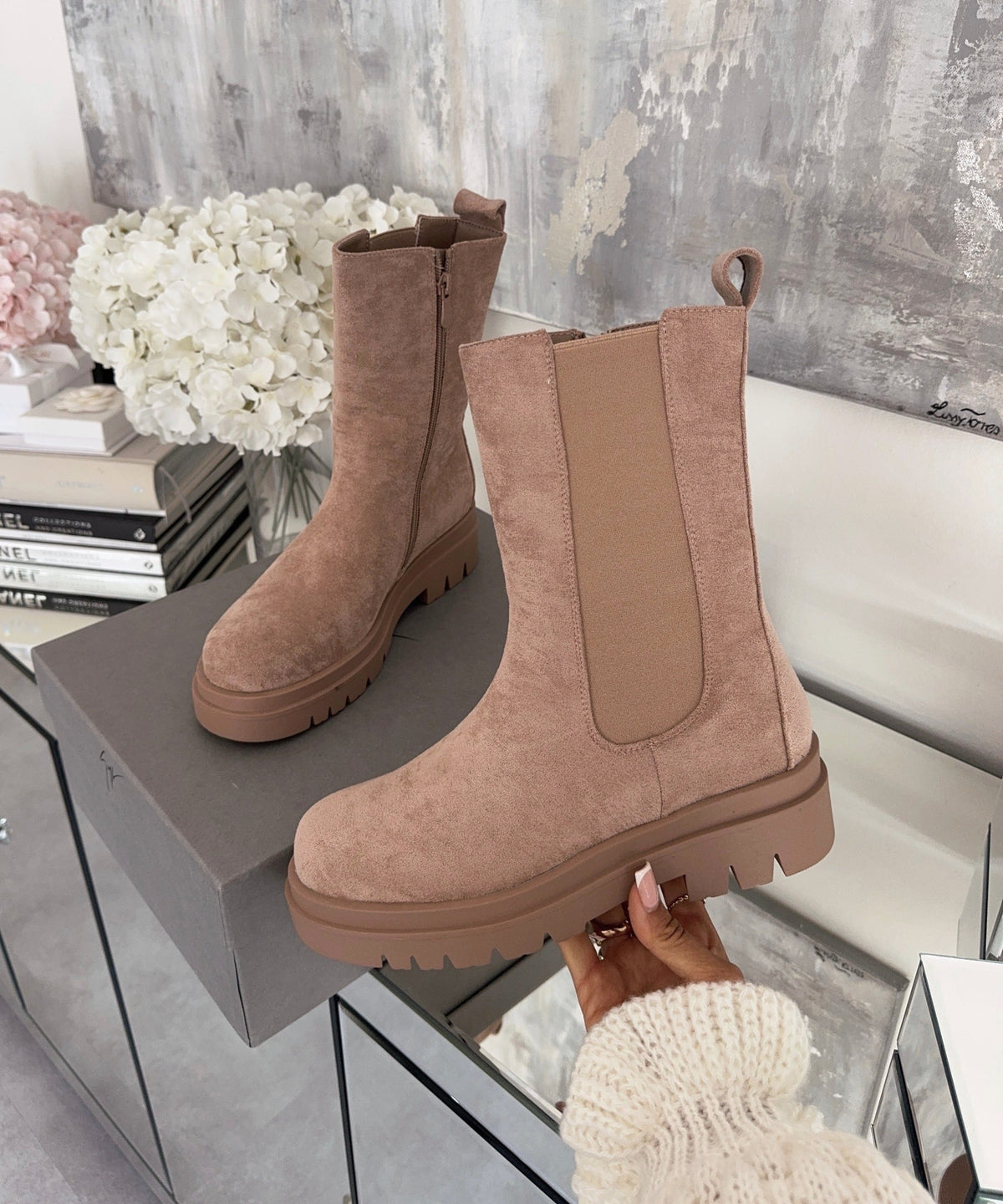 Zelaria | Chelsea boots beige