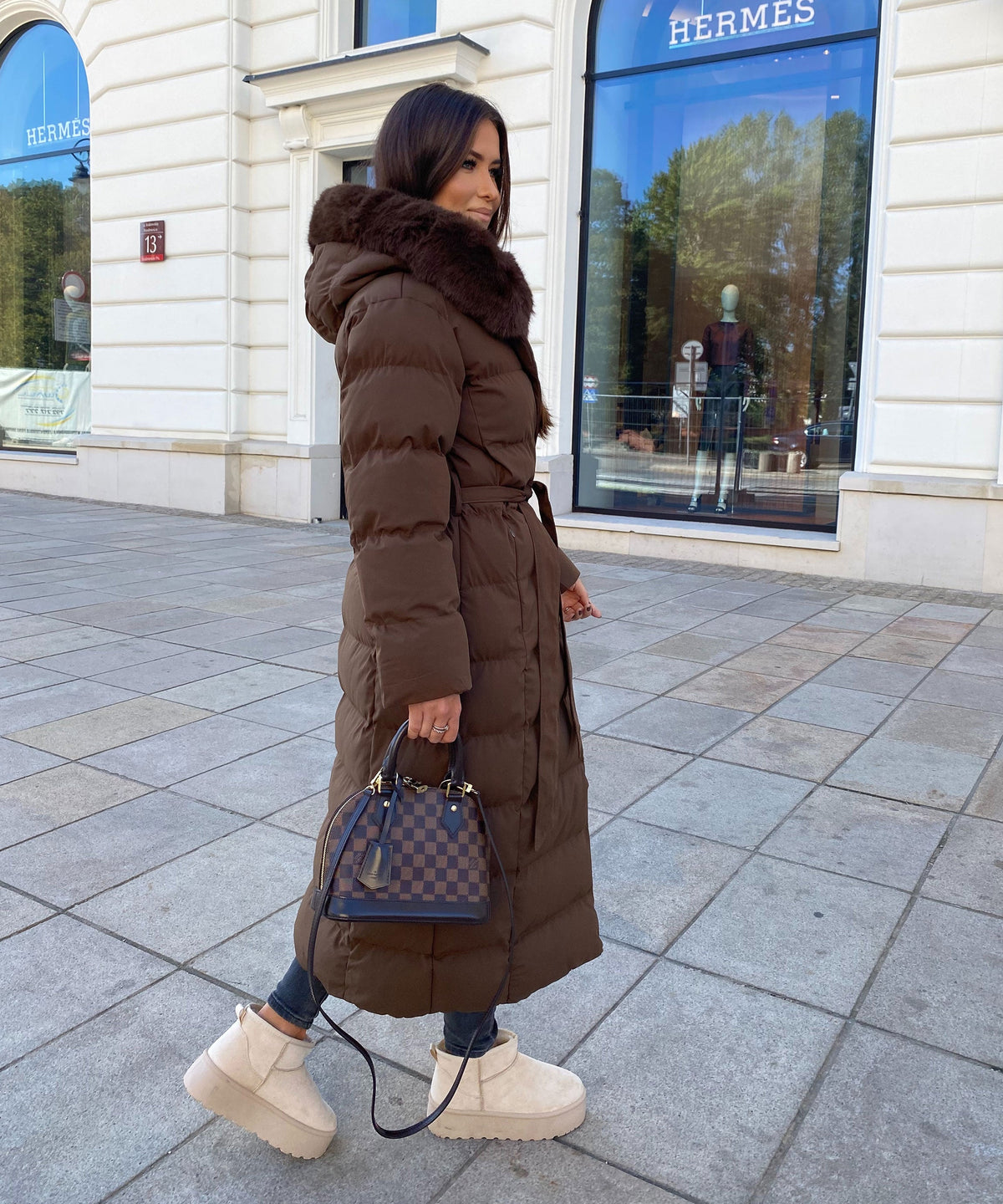Nina | Stivaletti con plateau foderati beige