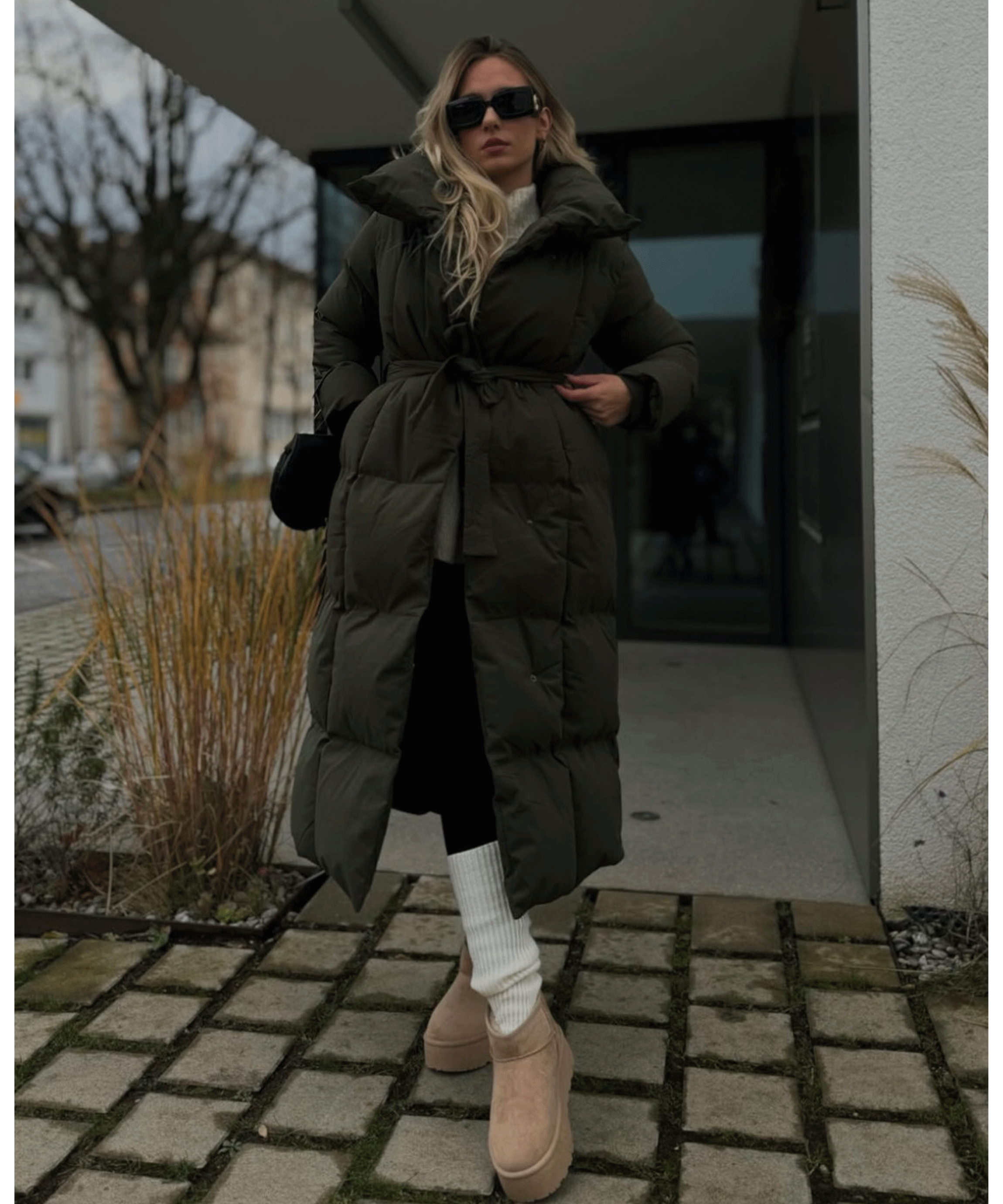 Nina | Stivaletti con plateau foderati cammello