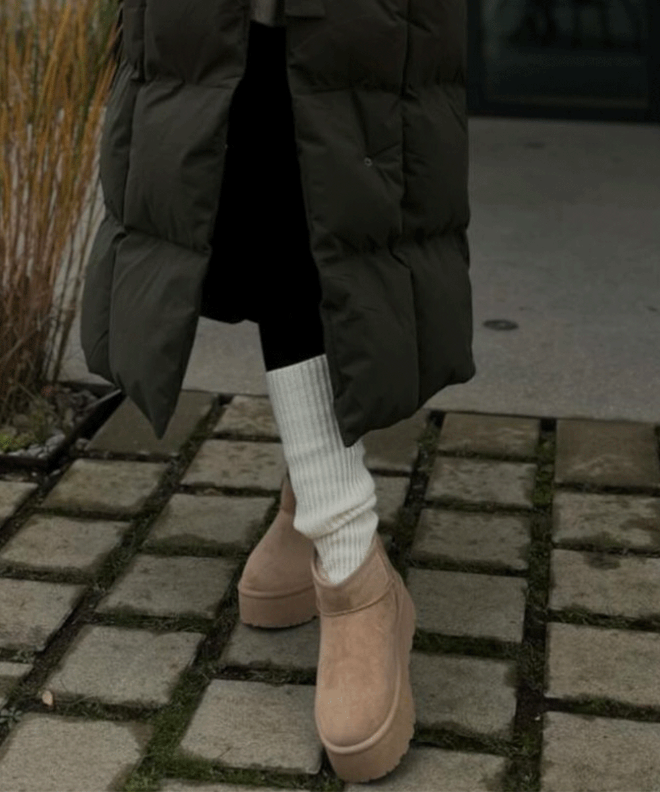 Nina | Stivaletti con plateau foderati cammello