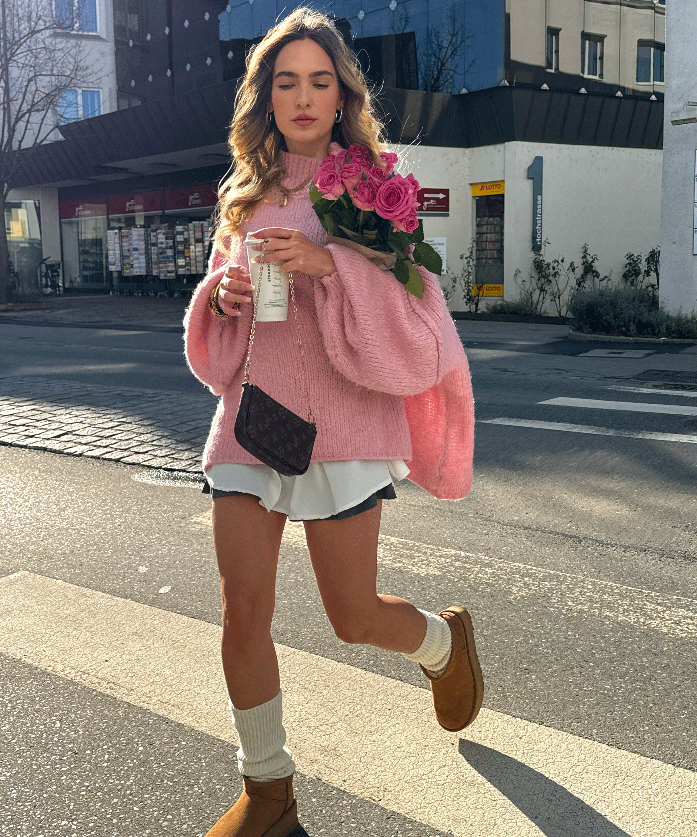 Nina | Stivaletti con plateau foderati castagna