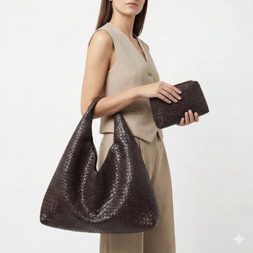 Bag and Wallet in Leather - Noelle