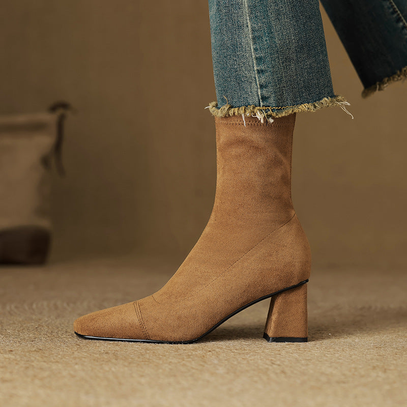 Aelis Genuine Suede Boots