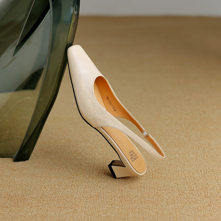 Ersa | Slingback in vera pelle lucida