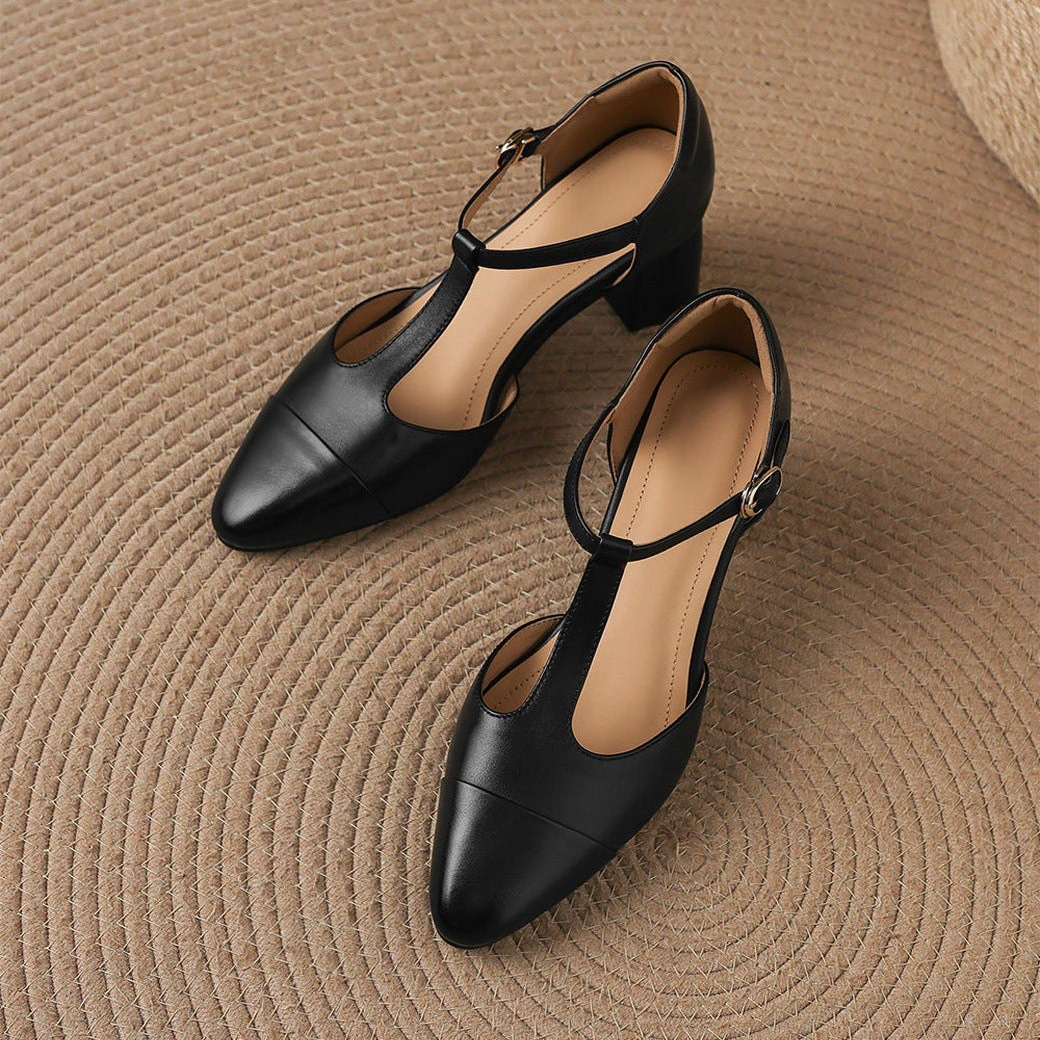 Orena | Scarpe in vera pelle con tagli laterali