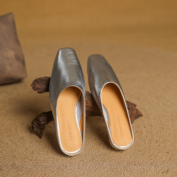 Rexa | Mules piatte in vera pelle