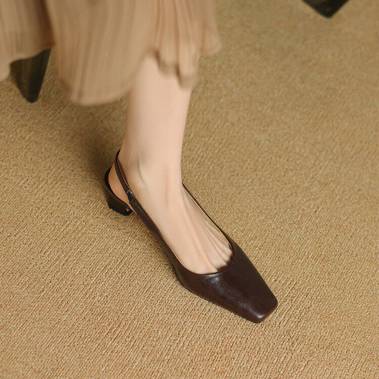 Ersa | Slingback in vera pelle lucida
