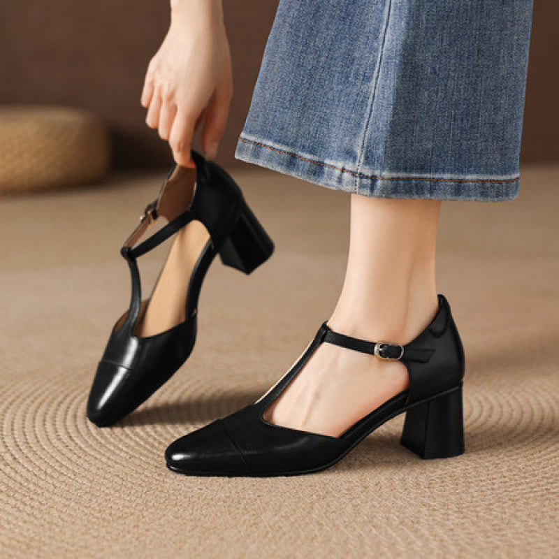 Orena | Scarpe in vera pelle con tagli laterali