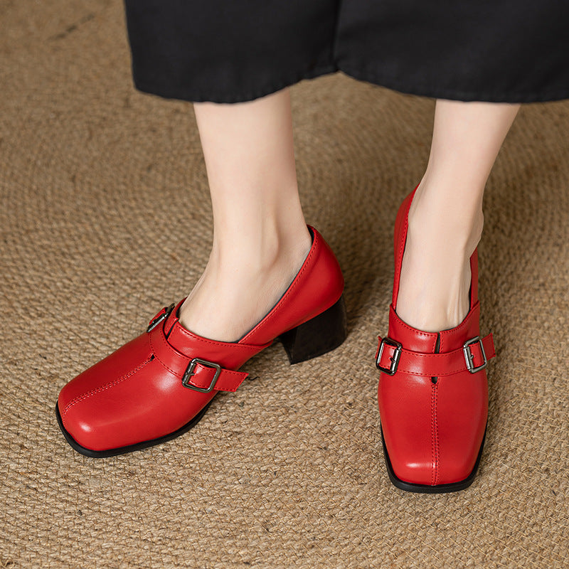 Norah | Scarpe in vera pelle con fibbia